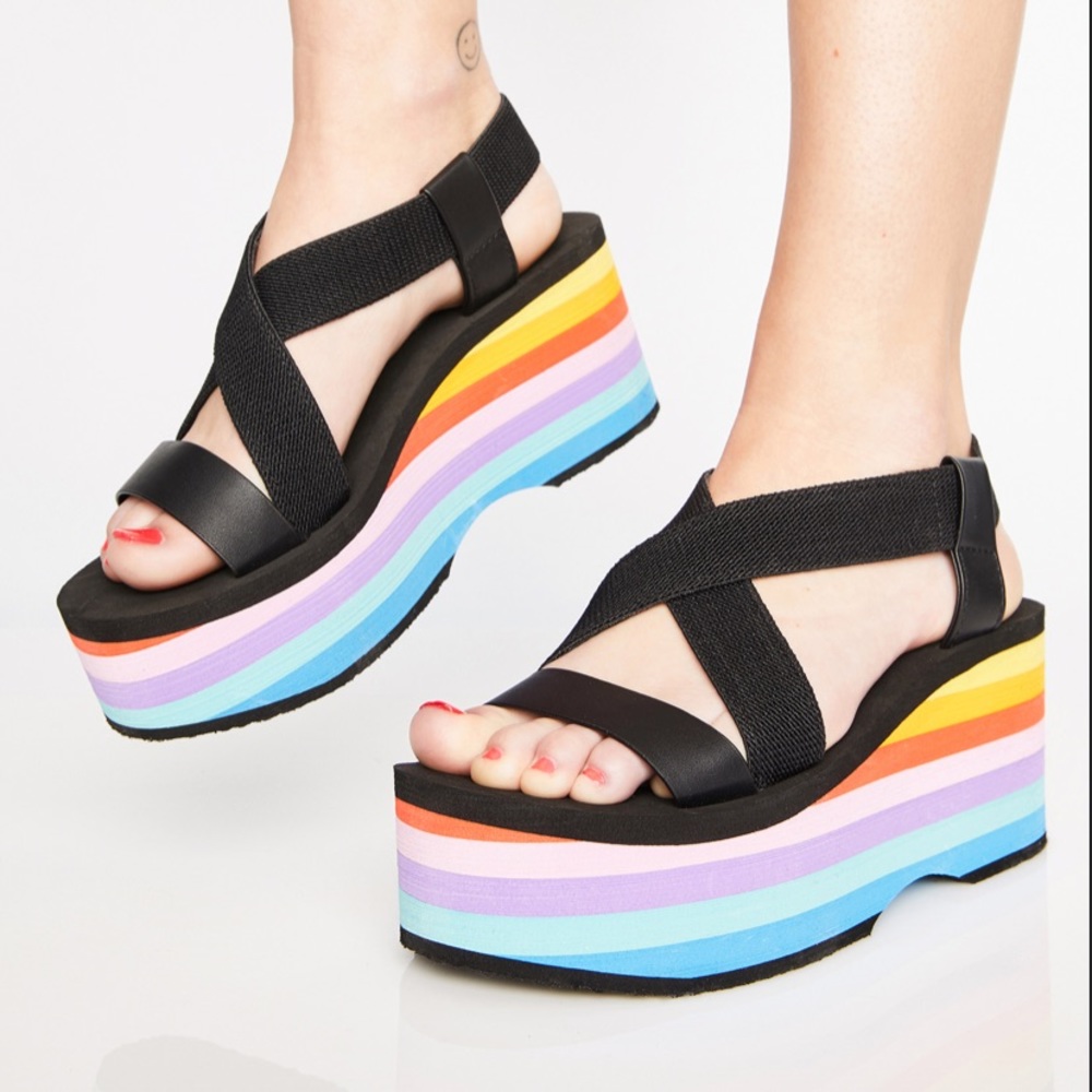 Rainbow 🌈 Rocket dog Wedge Sandal ✨BRAND NEW✨